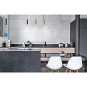 pendant luminaire TUBUS 24 3 flames GU10 IP20, brushed aluminium dimmable