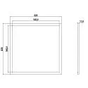 LED panel STANDARD RGBNW 940 - 620x620MM 4 channel, RGBW, excl. LED driver, dimmable 94W 4200lm RGB + 4000K 110° CRI >90