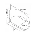 Deko-Light LED wall luminaire ACAMAR, Up / Down, 5W 3000K 390lm 104°, cRi>90, dimmable, black