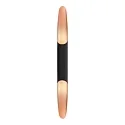 LED wall luminaire APODIS 800, height 80cm, 12W 3000K 450lm 30°, dimmable, rose gold