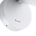 reading lamp CAN TILT ROUND round, with switch, cardanic swivelling GU10 IP20, white 