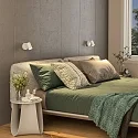 reading lamp CAN TILT ROUND round, with switch, cardanic swivelling GU10 IP20, white 