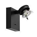 Deko-Light reading lamp CAN TILT SQUARE BASE MIX'N MATCH 1/3 square, with switch, without shade, cardanic swivelling GU10 IP20, black 