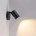 Deko-Light reading lamp CAN TILT ROUND BASE MIX'N MATCH 1/3 round, with switch, without shade, cardanic swivelling GU10 IP20, black 