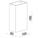 Deko-Light wall luminaire CAN SQUARE UP&DOWN 2 flames, square GU10 IP20, white