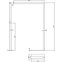 Deko-Light floor lamp OFFICE THREE STANDARD MOTION up / down, with sensor, with touch dimmer IP20, deep black dimmable