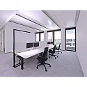 Deko-Light floor lamp OFFICE THREE PRO MOTION up / down, with sensor, tunable white IP20, deep black dimmable