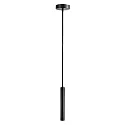 pendant luminaire SLIM DIM 1 flame, cylindrical, UGR < 19 IP20, deep black dimmable