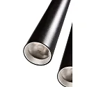 pendant luminaire SLIM DIM 3 flames, round, UGR < 19 IP20, deep black dimmable