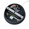 Deko-Light pendant luminaire round IP40, transparent, deep black dimmable