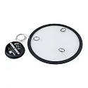 Deko-Light pendant luminaire round IP40, transparent, deep black dimmable