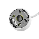 Deko-Light pendant luminaire CAN 150 down, cylindrical, direct GU10 IP20, white
