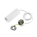 Deko-Light pendant luminaire CAN 150 down, cylindrical, direct GU10 IP20, white