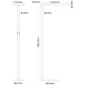Deko-Light floor lamp OFFICE ONE up / down, for VDU workstation, with touch dimmer IP20, white aluminum dimmable