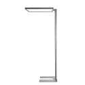 floor lamp OFFICE ONE MOTION UP AND DOWN for VDU workstation, with sensor, with touch dimmer IP20, white aluminum dimmable