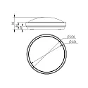 Deko-Light LED ceiling luminaire HELEN I 3 cOLOUR, IP54, 15W 3000 / 4100 / 5500K 1400lm 115°, white