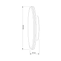 Deko-Light Outdoor LED sensor luminaire MENSAE LED wall / Ceiling luminaire, round, 18W, 3000K, 110°, IP54, dark grey