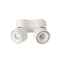 LED ceiling luminaire UNI II MINI DOUBLE, 14W 3000K 980lm 33°, dimmable, white