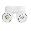 LED ceiling luminaire UNI II DOUBLE, 18W 3000K 1350lm 35°, dimmable, white