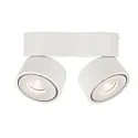 LED ceiling luminaire UNI II DOUBLE, 18W 3000K 1350lm 35°, dimmable, white