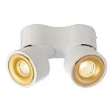 LED ceiling luminaire UNI II DOUBLE, 18W 3000K 1350lm 35°, dimmable, white