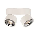 LED ceiling luminaire UNI II DOUBLE, 18W 3000K 1350lm 35°, dimmable, white