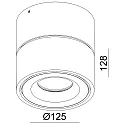 LED ceiling luminaire UNI II MAX, 30W 3000K 2410lm 33°, dimmable, white
