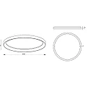 wall and ceiling luminaire MEROPE 60 IP20, white