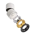 ceiling luminaire UNI II MINI TILT 1 flame, cardanic swivelling IP20, white dimmable