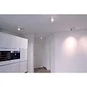 ceiling luminaire UNI II MINI DOUBLE TILT 2 flames, cardanic swivelling IP20, white dimmable