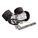 Deko-Light ceiling luminaire UNI II MINI DOUBLE TILT 2 flames, cardanic swivelling IP20, deep black dimmable