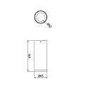 Deko-Light ceiling luminaire LUCEA DTW down, Dim-To-Warm IP20, deep black dimmable