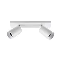 ceiling luminaire CAN TILT SQUARE 30.5CM 2 flames, square, cardanic swivelling GU10 IP20, white