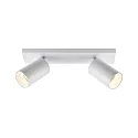 ceiling luminaire CAN TILT SQUARE 30.5CM 2 flames, square, cardanic swivelling GU10 IP20, white