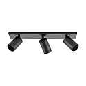 Deko-Light ceiling luminaire CAN TILT SQUARE 48CM 3 flames, square, cardanic swivelling GU10 IP20, black