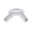 ceiling luminaire CAN TILT ROUND Ø 20CM 2 flames, round, cardanic swivelling GU10 IP20, white