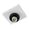 ceiling luminaire CAN TILT SQUARE BASE 11CM MIX'N MATCH 1/3 1 flame, square, without shade, cardanic swivelling GU10 IP20, white