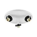 ceiling luminaire CAN TILT ROUND BASE Ø 25CM MIX‘N MATCH 3 flames, round, without shade, cardanic swivelling GU10 IP20, white
