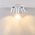 ceiling luminaire CAN TILT ROUND BASE Ø 25CM MIX‘N MATCH 3 flames, round, without shade, cardanic swivelling GU10 IP20, white