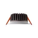  Recessed LED ceiling luminaire COB 95 round, 13W, current constant, 34,8V DC, 350mA, 3000K, white