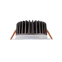  Recessed LED ceiling luminaire COB 130 rund, 18W, current constant, 34,8V DC, 500mA, 4000K, white