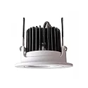  Recessed LED ceiling luminaire COB 95 cCT, 16W, 24V, 65°, 250cm-6500K, IP20, white