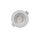 Deko-Light Recessed LED ceiling luminaire SMD-68-230V-round, IP20, 36° swivelling, 220-240V AC / 50-60Hz, 6.5W 3000K 540lm 45°, white