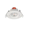 Deko-Light Recessed LED ceiling luminaire SMD-68-230V-round, IP20, 36° swivelling, 220-240V AC / 50-60Hz, 6.5W 3000K 540lm 45°, white
