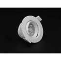 Deko-Light Recessed LED ceiling luminaire SMD-68-230V-round, IP20, 36° swivelling, 220-240V AC / 50-60Hz, 6.5W 4000K 550lm 45°, white