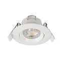 Recessed LED ceiling luminaire SMD-68-230V-round, IP20, 36° swivelling, 220-240V AC / 50-60Hz, 6.5W 4000K 550lm 45°, white