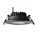 Deko-Light recessed spotlight DIONE IP20 swivelling, wired through IP20, black dimmable