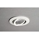 recessed spotlight DIONE IP44 DIM 827 swivelling, wired through IP44, white dimmable