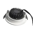 recessed spotlight DIONE IP44 DIM 830 swivelling, wired through IP44, white dimmable