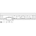 Deko-Light recessed spotlight DIONE IP44 DIM 830 swivelling, wired through IP44, chrome dimmable